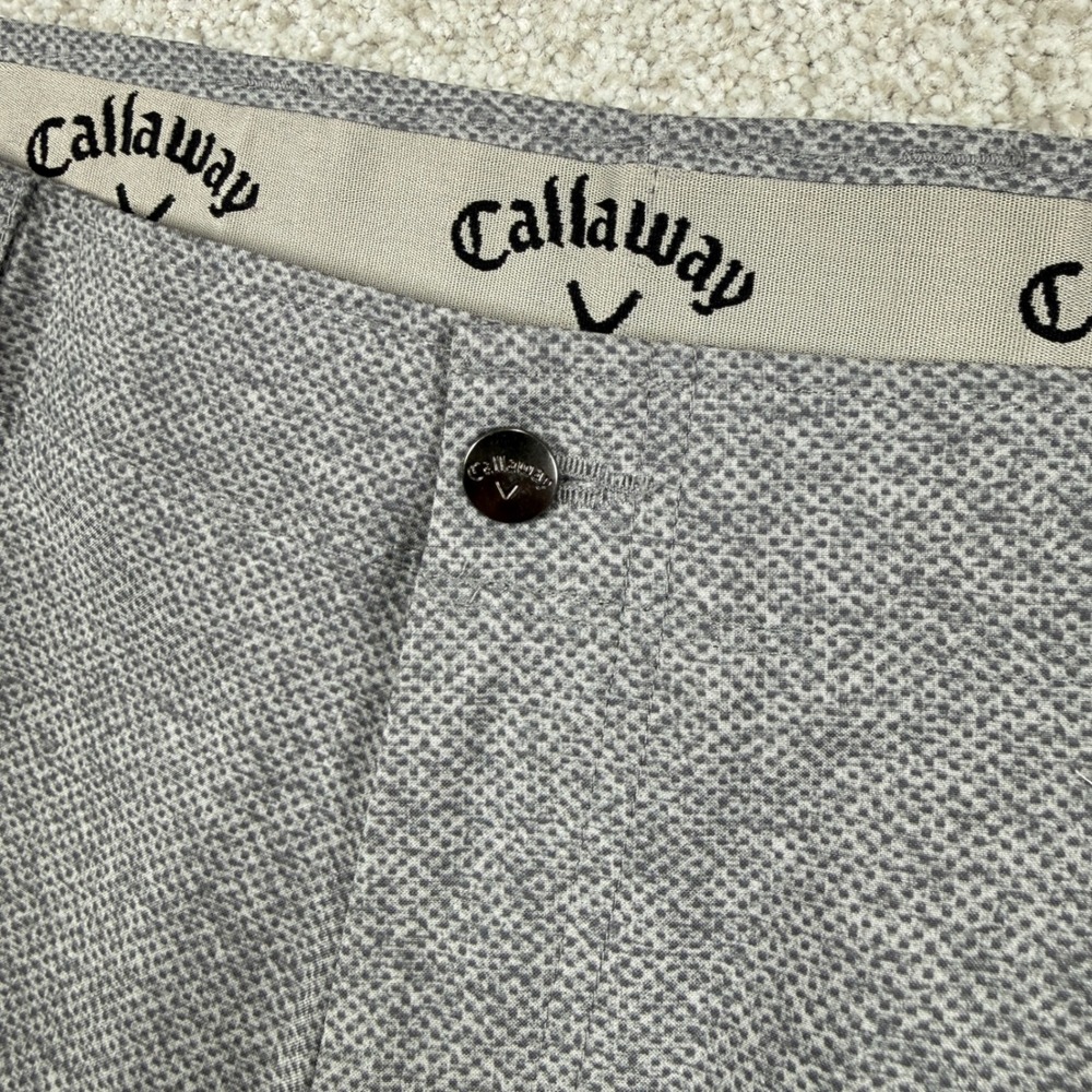 Callaway‎ Golf Shorts Mens 40 Gray Textured Performance Stretch SA4560